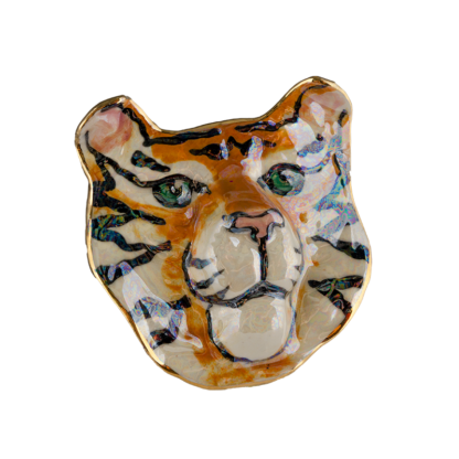 Tiger Face Brooch - Imagen 2