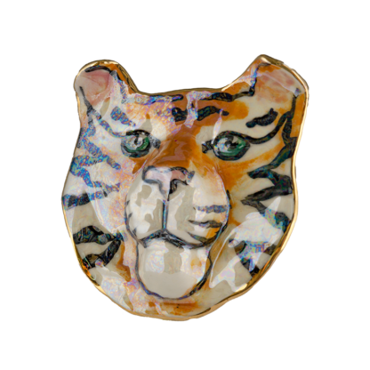 Tiger Face Brooch - Imagen 3